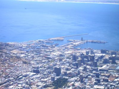 Kapstadt vom Tafelberg aus gesehen